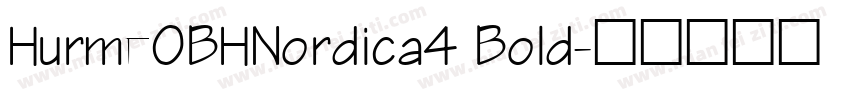 HurmeOBHNordica4 Bold字体转换